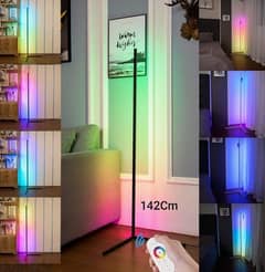Color Changing LED Corner Floor Lamp