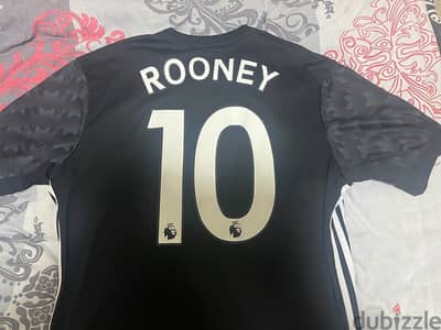 manchester  united wayne rooney 10  adidas black jersey