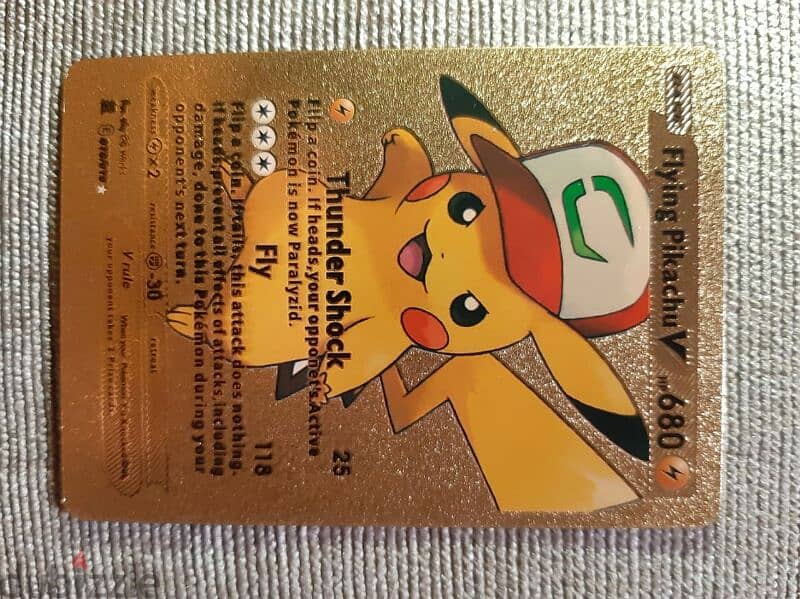 Original pikachu Golden Card 0
