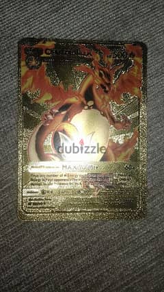 Original Charizard golden pokémon card