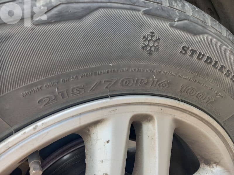 conforser tyres 215 /70 R16  4 tyres 1