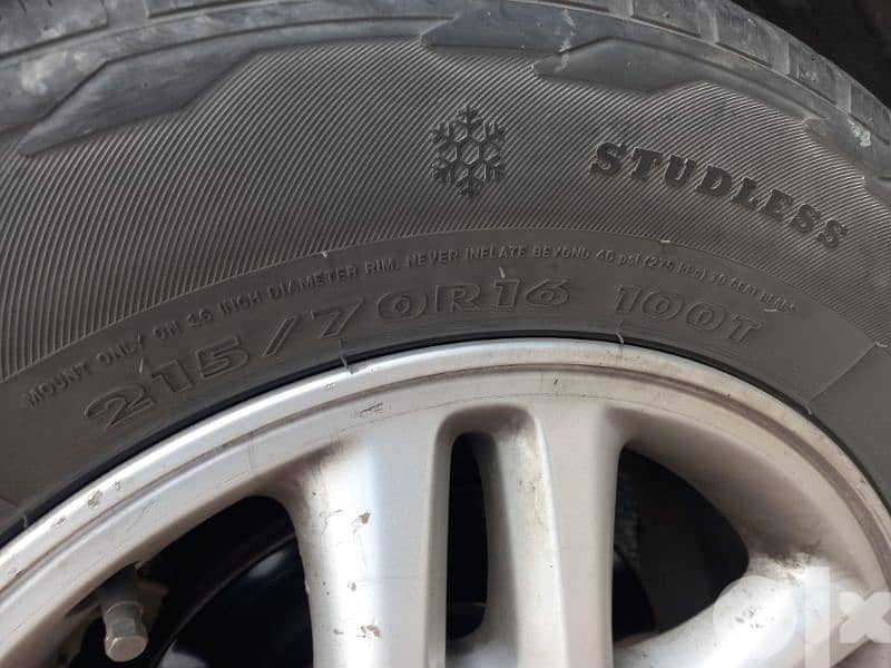 conforser tyres 215 /70 R16  4 tyres 2
