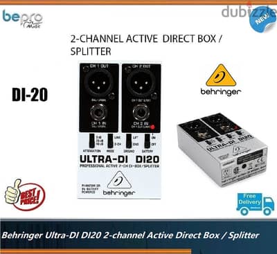 Behringer Ultra-DI DI20 2-channel Active Direct Box / Splitter