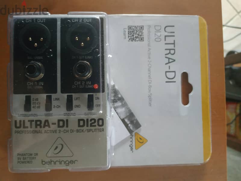 Behringer Ultra-DI DI20 2-channel Active Direct Box / Splitter 1