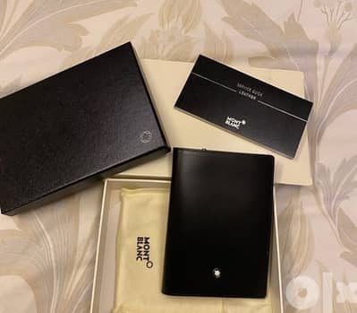 Mont Blanc Black Leather Wallet