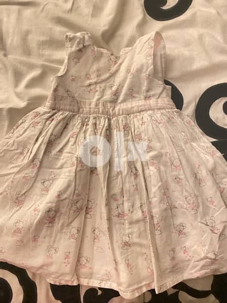 white and pink dress 9-12 month 1