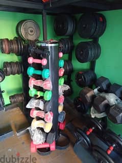 All kind of Dumbbells and weights and other sports stuff available GEO