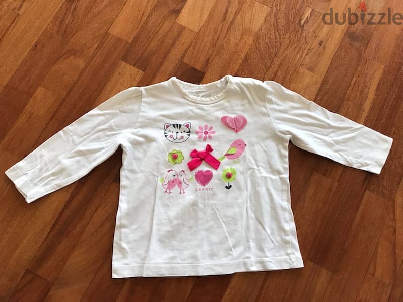 Long sleeves shirts for 2 years old size 3