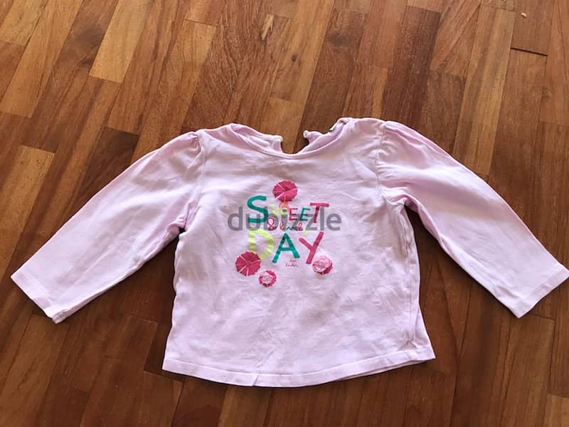 Long sleeves shirts for 2 years old size 5