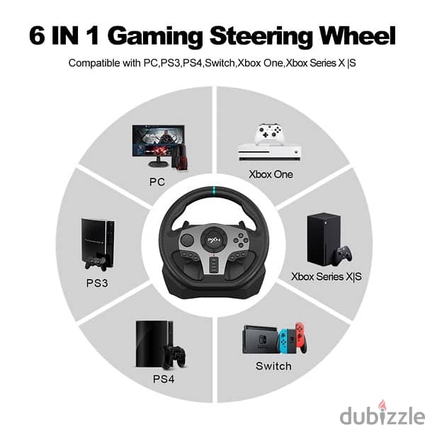 PXN V9 For All Gaming Platforms Steering Wheel 5
