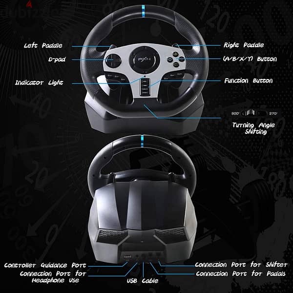 PXN V9 For All Gaming Platforms Steering Wheel 8