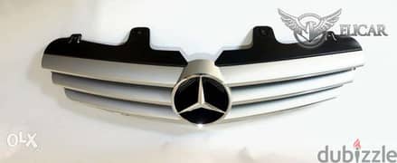 Mercedes Radiator Grille for CL-W216 With Star, Silver