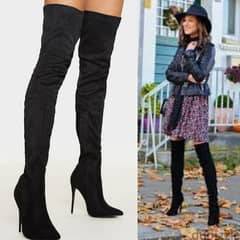 high heels stilletto boots size 39 only black 0