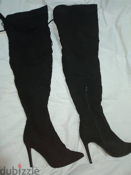 high heels stilletto boots size 39 only black 13