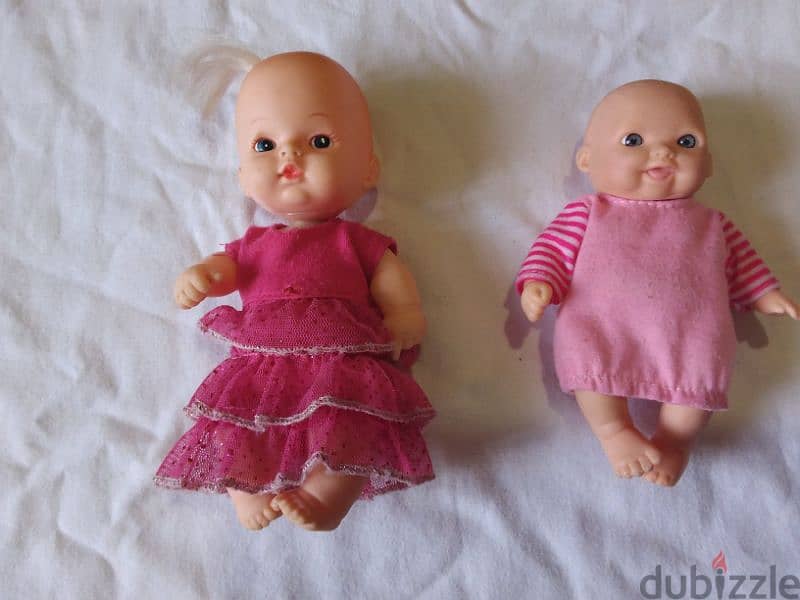 2 MY SWEET LOVE BABIES LOT TO LOVE 10 -15 Cm cute expressions dolls=18 5