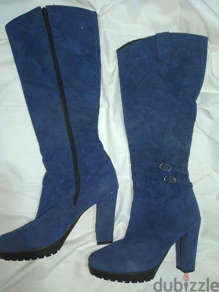 blue boots high heels 38.39 only 1=7$ or 3=15$ 3