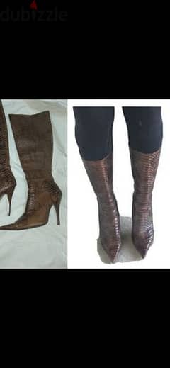 real serpent leather brown size 39 used once 1=7$ or 3=15$ 0