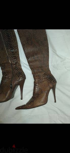 real serpent leather brown size 39 used once 1=7$ or 3=15$ 4