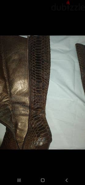 real serpent leather brown size 39 used once 1=7$ or 3=15$ 7