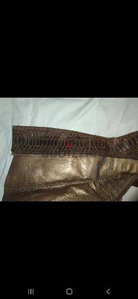 real serpent leather brown size 39 used once 1=7$ or 3=15$ 8