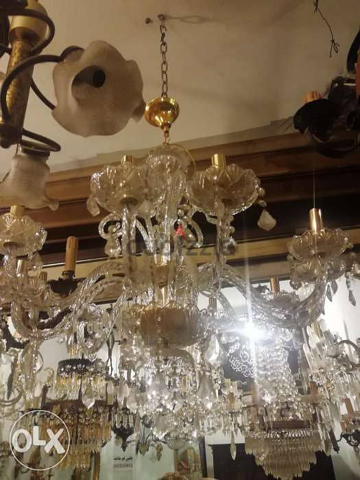 ثرية كرستال مورانو مميزة حجم كبير سعر لقطة للجادين فقط chandelier 1