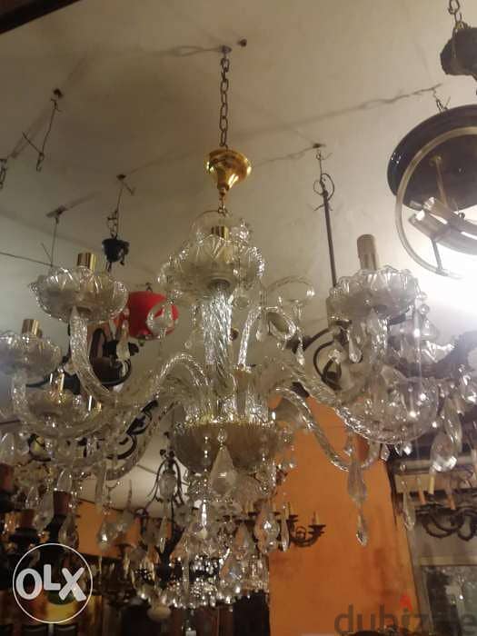 ثرية كرستال مورانو مميزة حجم كبير سعر لقطة للجادين فقط chandelier 2