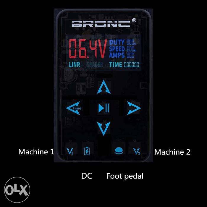 BRONC tattoo power supply 3 AMP FOR 2 MACHINES 4