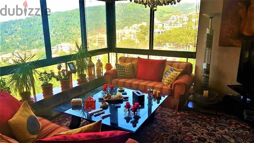 300 Sqm | 4th floor Apartment in Broumana | Mountain and sea view 7