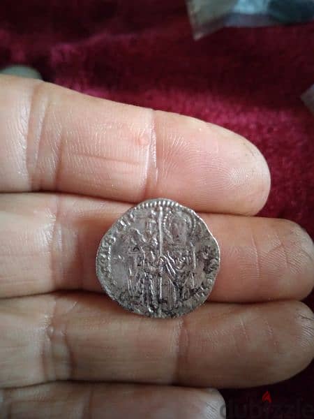 Jesus Christ Cruader King of Kings Silver Venitian coin year 12665 1