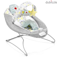Musical and vibrating baby bouncer