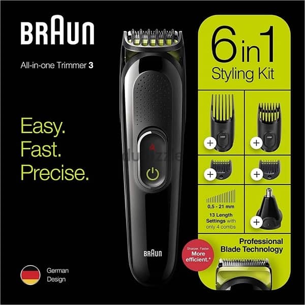 Braun 6 in 1 Trimmer Kit 5 Attachments 4