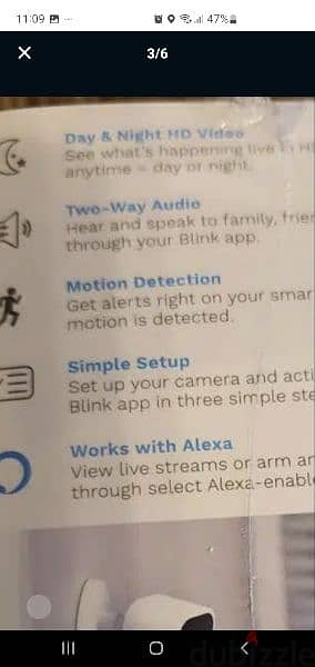 Blink Mini US Brand - 1080p full HD camera- works with Alexa 2