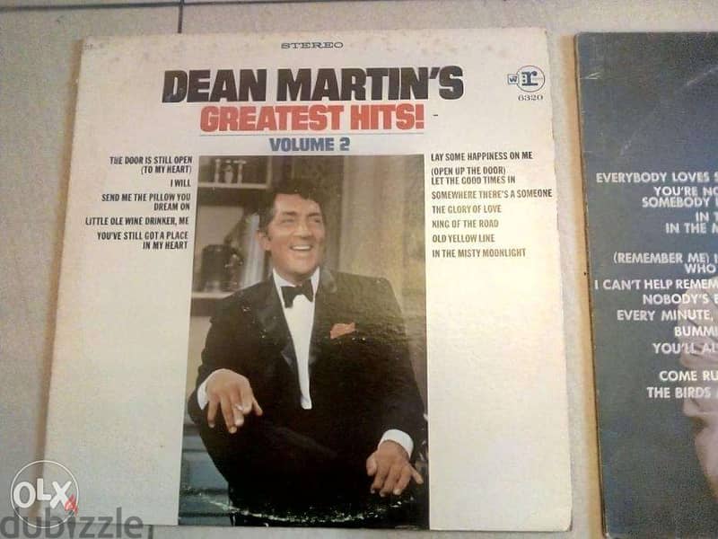 dean martin greatest hits volume 1 & 2 vinyls 2