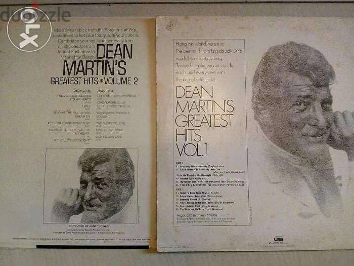 dean martin greatest hits volume 1 & 2 vinyls 3