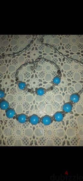 necklace turquoise high quality set with bracelet 0