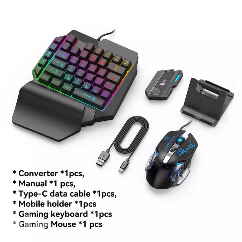 MIX se 4 in 1 Gaming Combo Keyboard & Mouse For Android Mobiles & Tabl 1