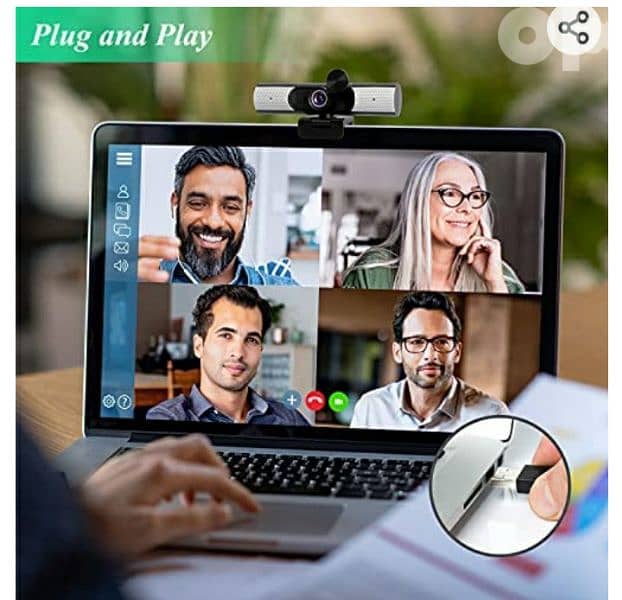 Aircover Webcam 1080P with Microphone/ 3$ delivery 6