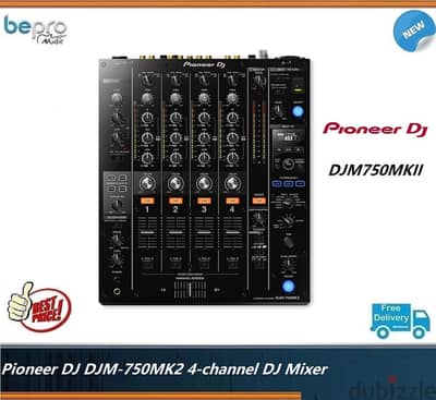 Pioneer DJ DJM-750MK2 4-channel DJ Mixer