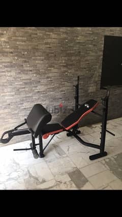 bench adjustable iron body like new we have also all sports equipment 0