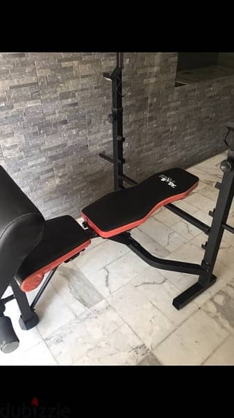 bench adjustable iron body like new we have also all sports equipment 5