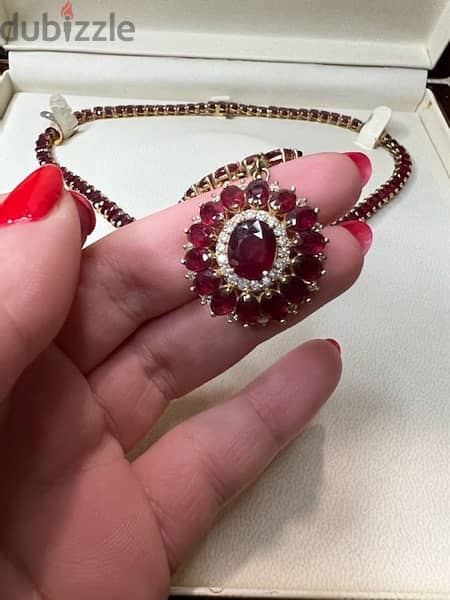 ruby diamond necklace 3