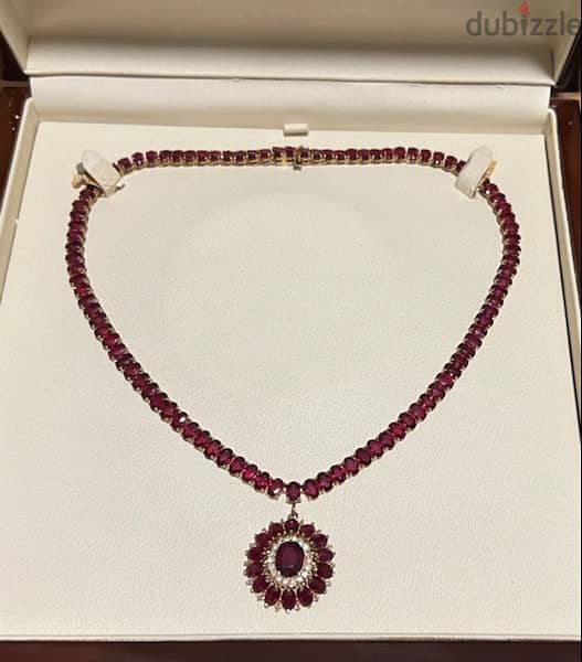 ruby diamond necklace 5
