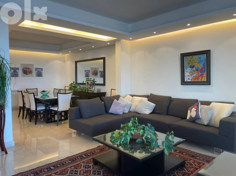 L10321-Elegant Apartment For Rent With An Open View In Achrafieh 1