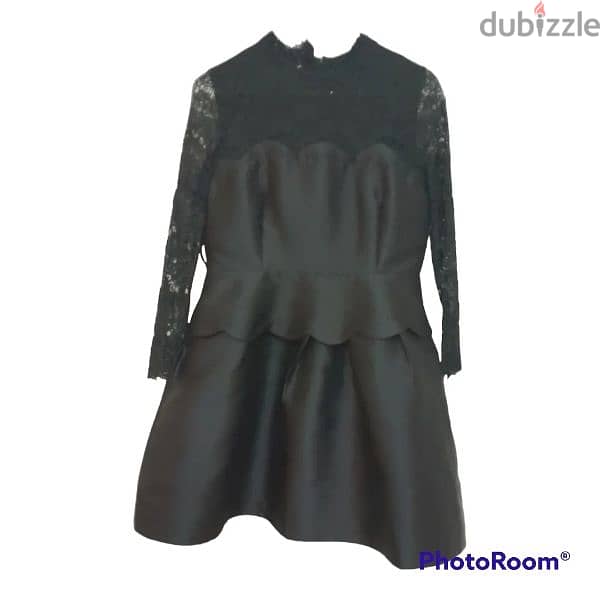 Black chiffon Dress 1