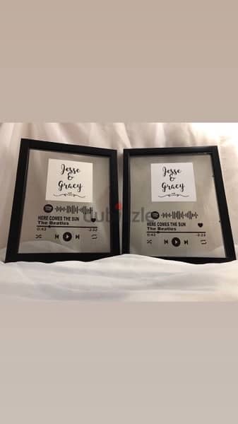 acrylics spotify glass music plaque frame 1