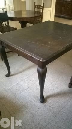 Old English Chippendale Table, Oak wood, 140x80x75cm, 200$