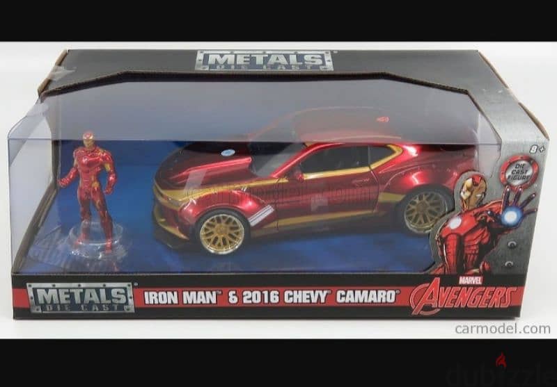 Chevrolet Camaro/Avengers (Ironman) diecast car model 1:24. 9