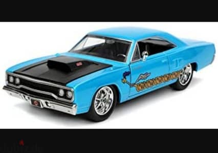 Plymouth Roadrunner (Wile,E Coyote) diecast car model 1:24