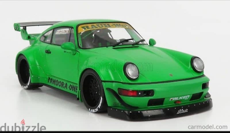 Porsche 911(964) RWB diecast car model 1:18. 2