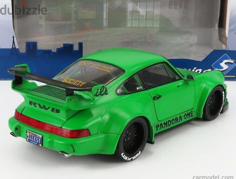 Porsche 911(964) RWB diecast car model 1:18. 3